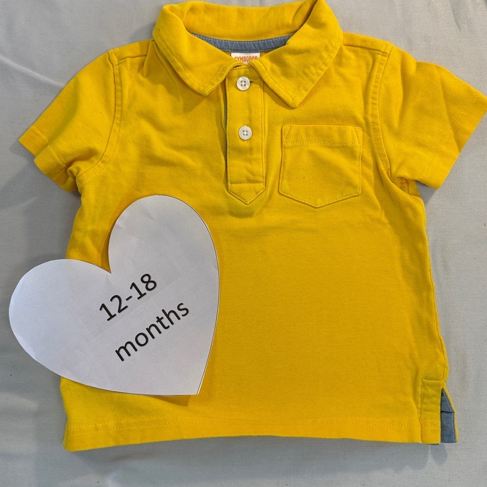 Gymboree Yellow Polo Shirt Short Sleeves Classic Style